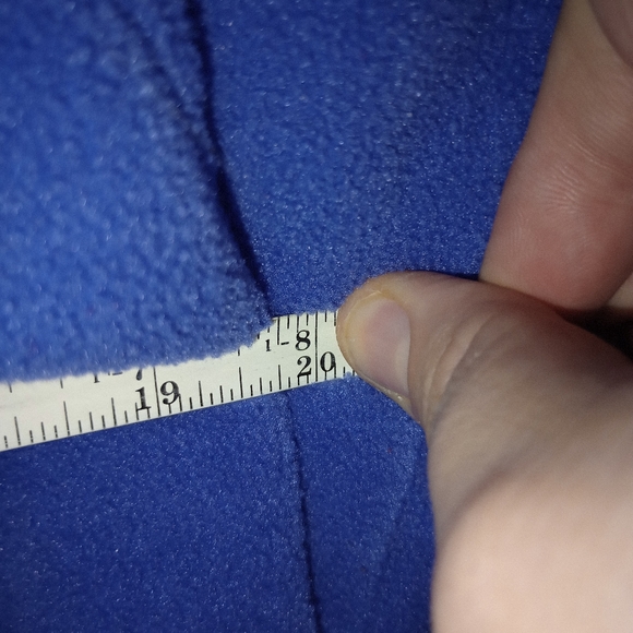 Columbia Fleece Jacket Blue Full Zip w Zipper Pockets Inside Pockets Men's Large - Picture 11 of 13